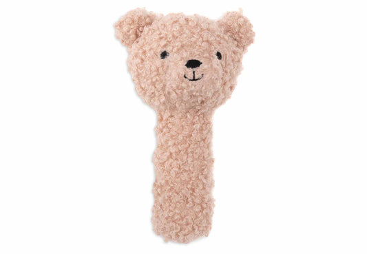 Hochet Teddy bear - Rose