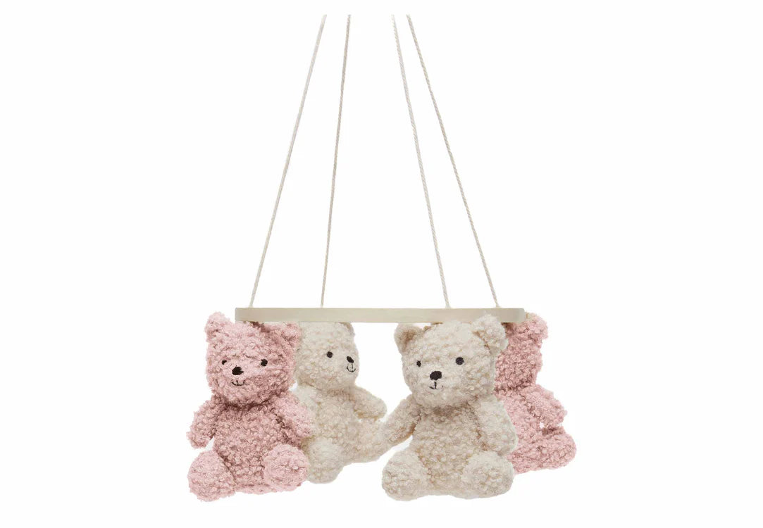 Mobile bébé - Teddy bear rose/naturel