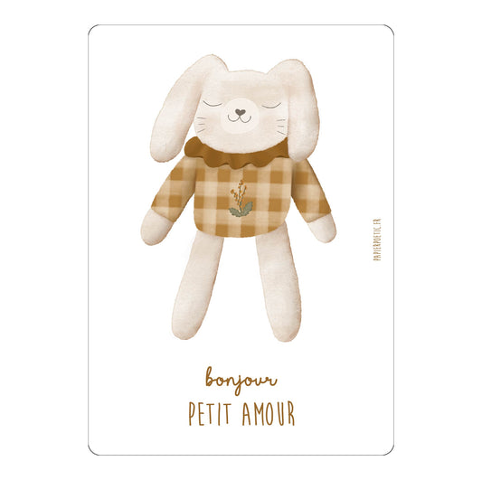 Carte - "Doudou lapin"