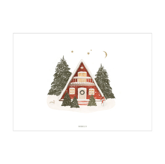 Affiche A3 - "Chalet de Noël"