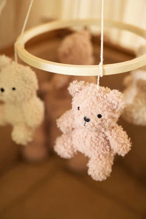 Mobile bébé - Teddy bear rose/naturel
