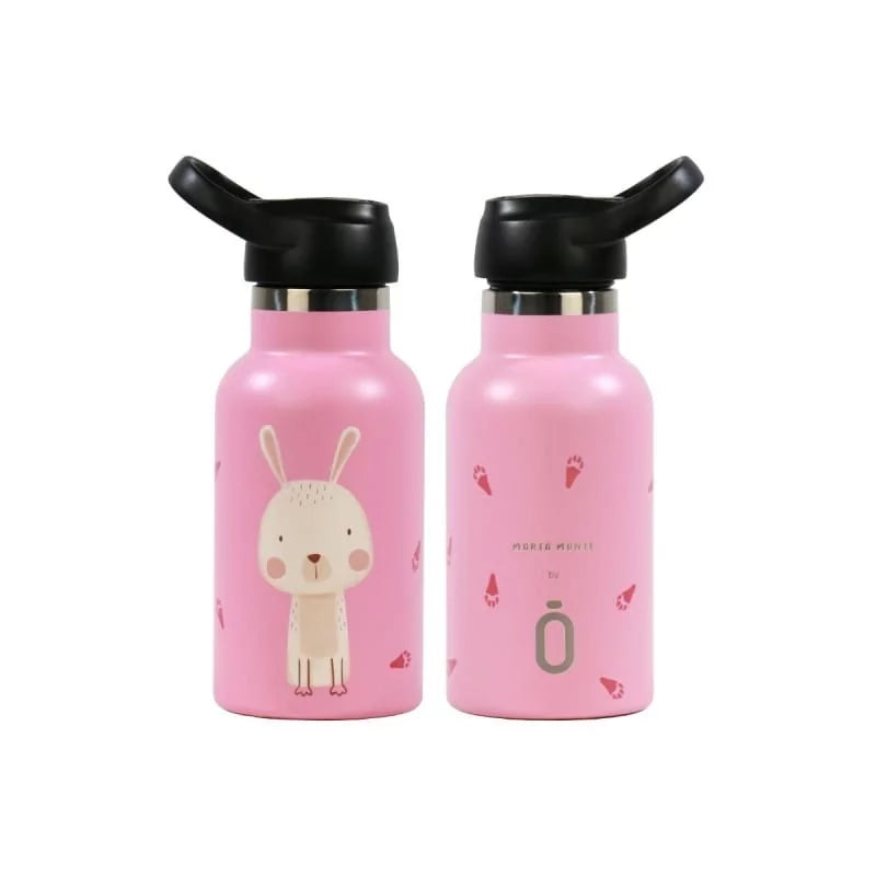 Gourde isotherme- Lapin rose