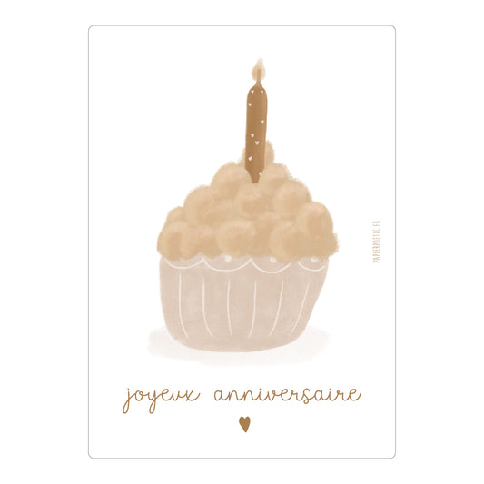 Carte anniversaire - "Brioche"